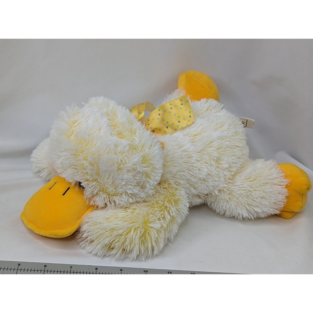 Kellytoy Yellow Duck Plush 15 Inch Bee Happy Lying 2019 Stuffed Animal Toy